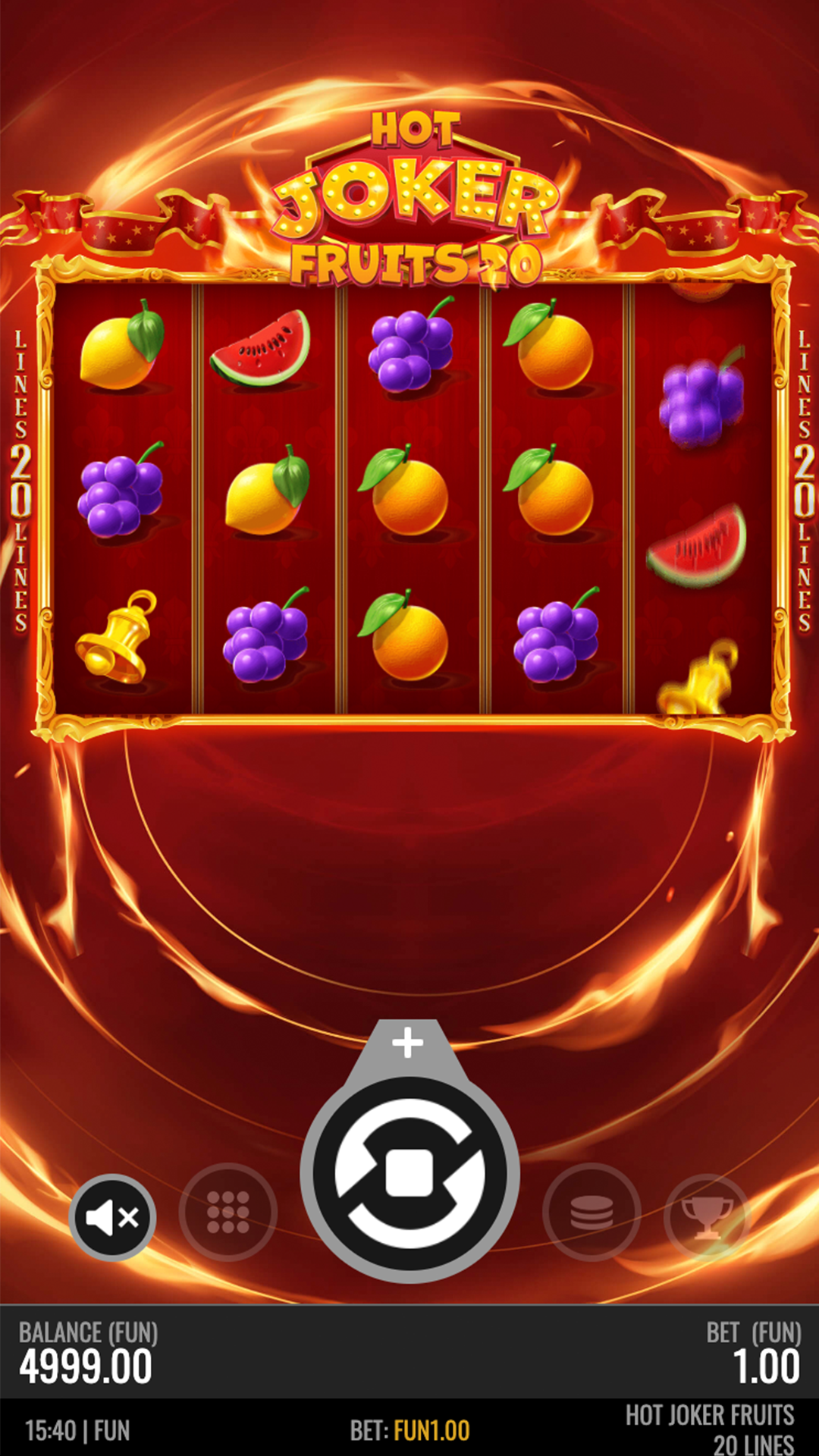 Hot Joker Fruits 20 Lines