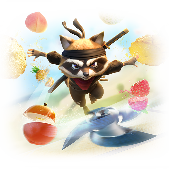 Ninja Raccoon Frenzy — gameplay screenshot